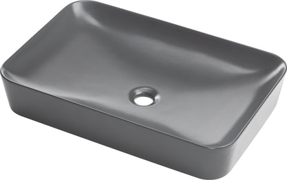 Deante TESS Design-Aufsatzwaschtisch rechteckig 60 x 40 cm Titanium