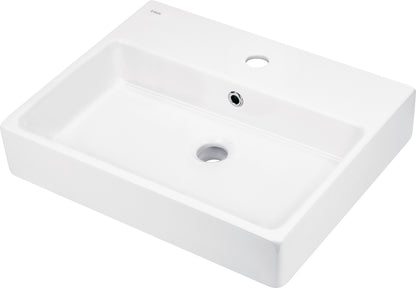 Deante TEMISTO Waschbecken zur Aufsatz- und Wandmontage 50 x 40 cm Weiß