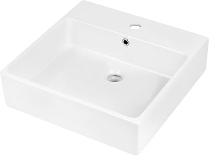 Deante TEMISTO Waschbecken zur Aufsatz- und Wandmontage 50 x 50 cm Weiß