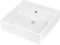 Deante TEMISTO Waschbecken zur Aufsatz- und Wandmontage 50 x 50 cm Weiß