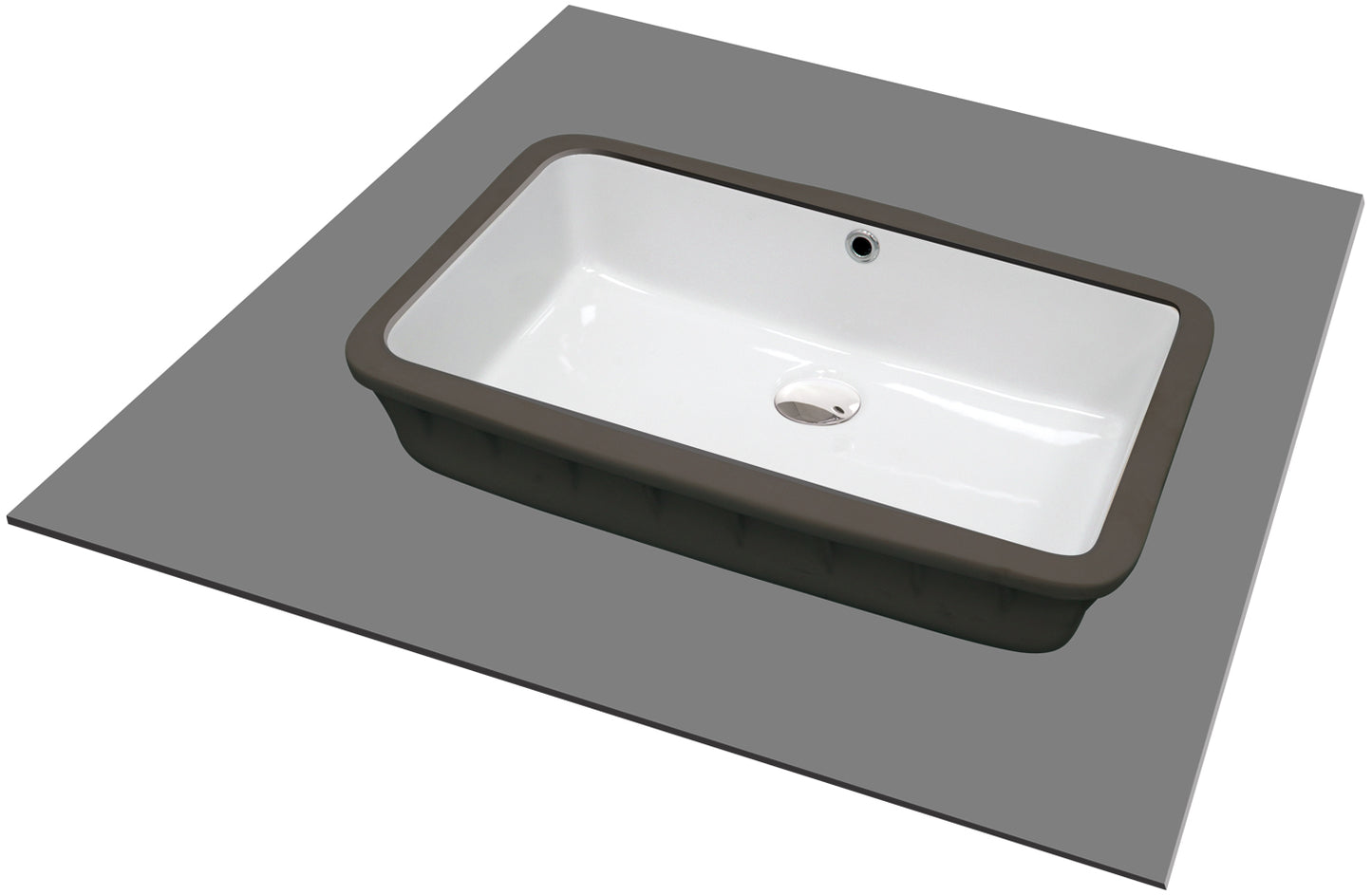 Deante TEMISTO Unterbauwaschbecken aus Keramik 50 x 30 cm Weiß