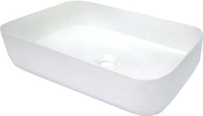 Deante HIACYNT Aufsatzwaschbecken Keramik rechteckig 50,5 x 36,5 cm Weiß
