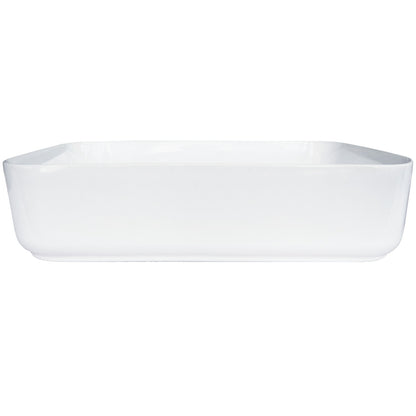 Deante HIACYNT Aufsatzwaschbecken Keramik rechteckig 50,5 x 36,5 cm Weiß