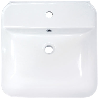 Deante HIACYNT Waschtisch zur Aufsatz- und Wandmontage 50 x 51 cm Weiß