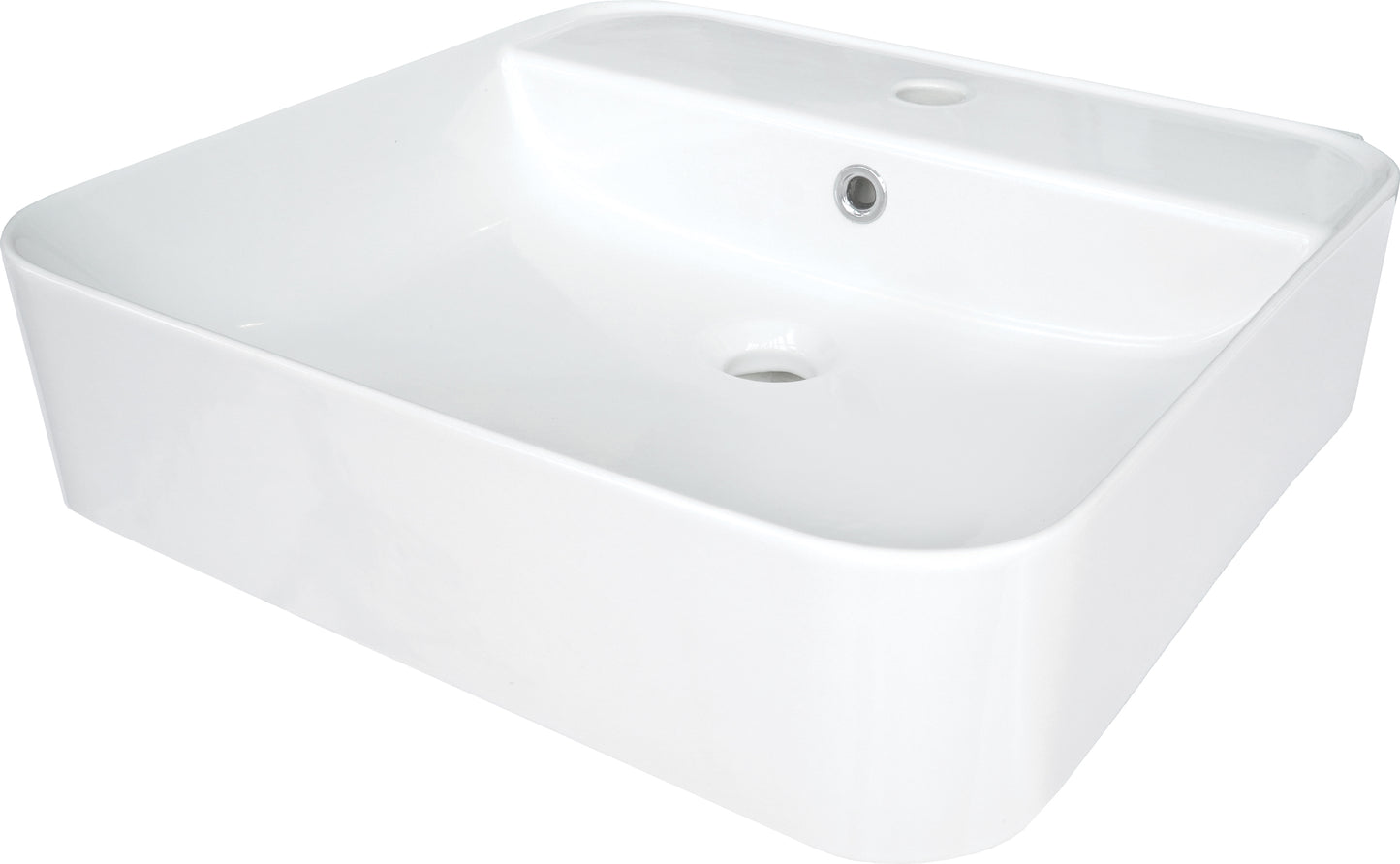 Deante HIACYNT Waschtisch zur Aufsatz- und Wandmontage 50 x 51 cm Weiß