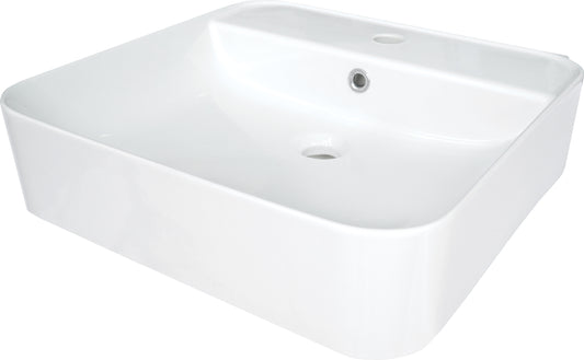 Deante HIACYNT Waschtisch zur Aufsatz- und Wandmontage 50 x 51 cm Weiß