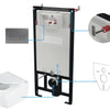 Deante BLUR WC-Komplettset Unterputz-Vorwandelement (6-in-1) Weiß-Titanium