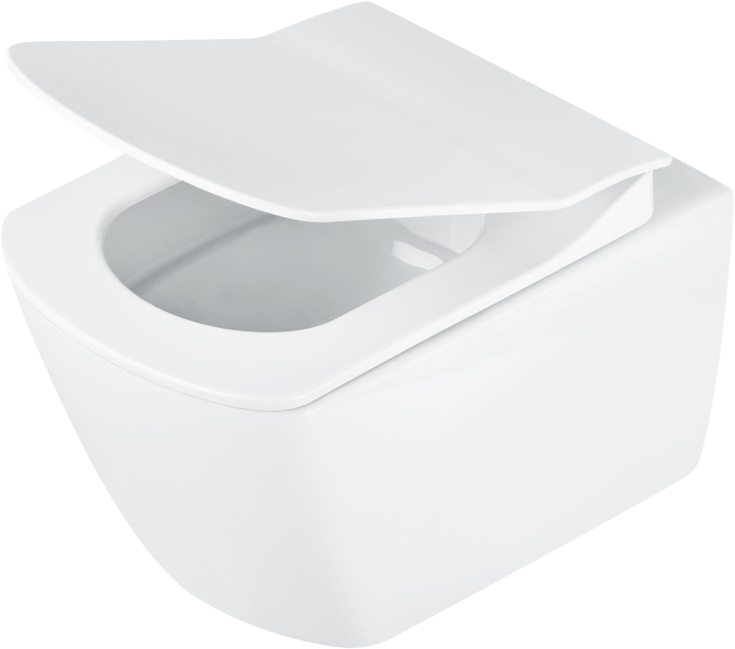 Deante BLUR Wand-WC spülrandlos mit WC-Sitz Weiß