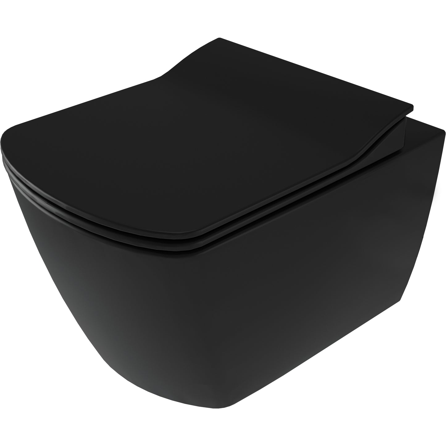 Deante BLUR Wand-WC mit Bidetfunkton & Mischarmatur spülrandlos mit Sitz Schwarz