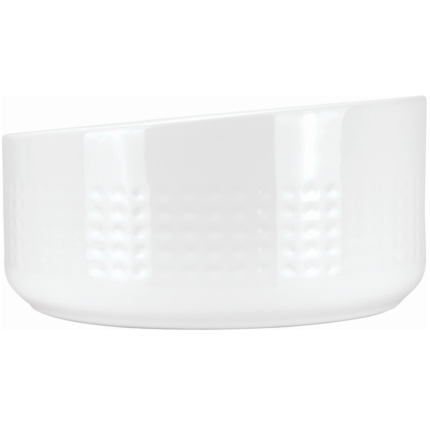 Deante SILIA HEXA Design-Aufsatzwaschtisch asymmetrisch rund Ø 36 cm Weiß