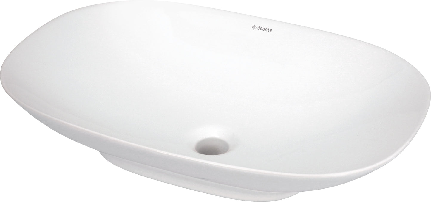 Deante ARNIKA Design-Aufsatzwaschtisch rechteckig 60 x 40 cm Weiß