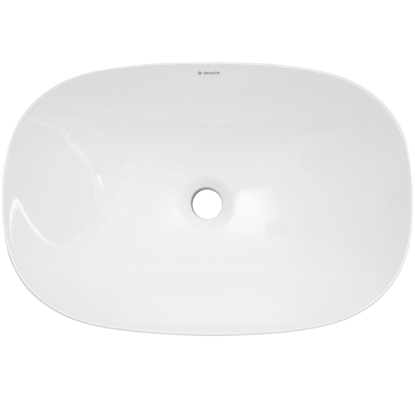 Deante ARNIKA Design-Aufsatzwaschtisch rechteckig 60 x 40 cm Weiß