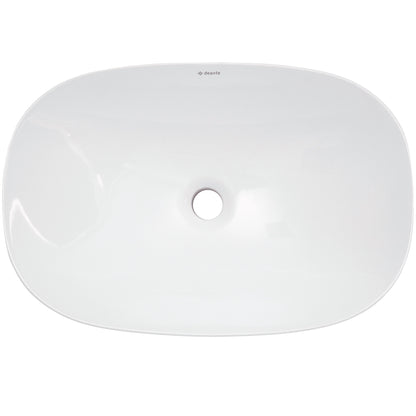 Deante ARNIKA Design-Aufsatzwaschtisch rechteckig 60 x 40 cm Weiß