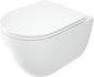 Deante ROUND Wand-WC inklusive WC-Sitz spülrandlos Weiß