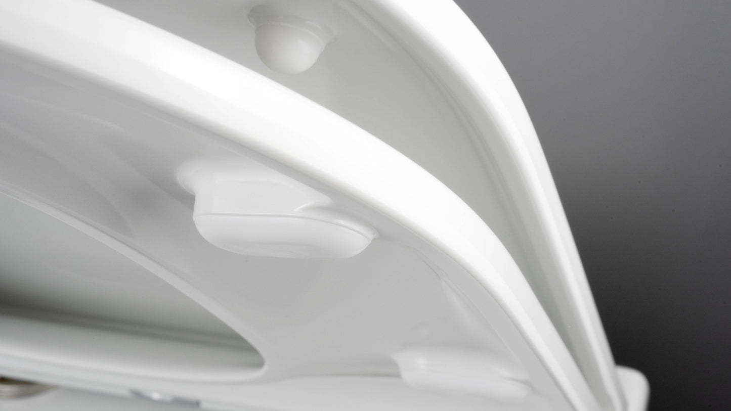 Deante ROUND WC-Sitz mit Absenkautomatik abnehmbar antibakteriell Weiß