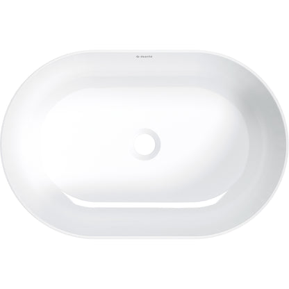 Deante ROUND Keramik-Aufsatzwaschtisch Oval 38 x 58 cm Weiß