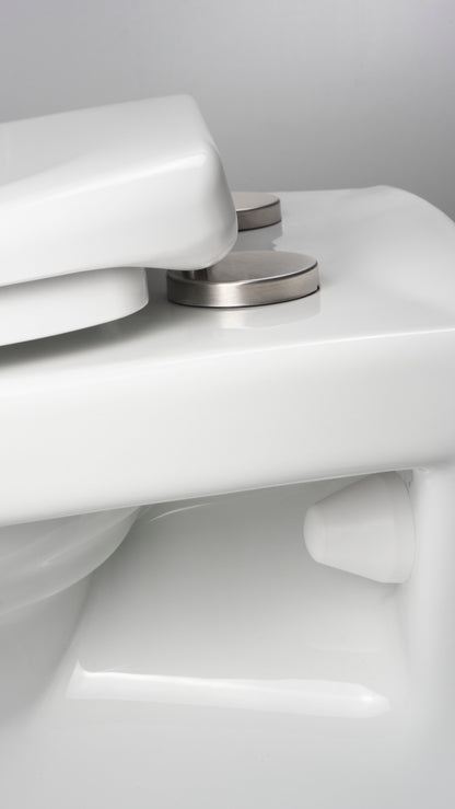 Deante BORO Hänge-WC Wandmontage spülrandlos mit WC-Sitz Weiß