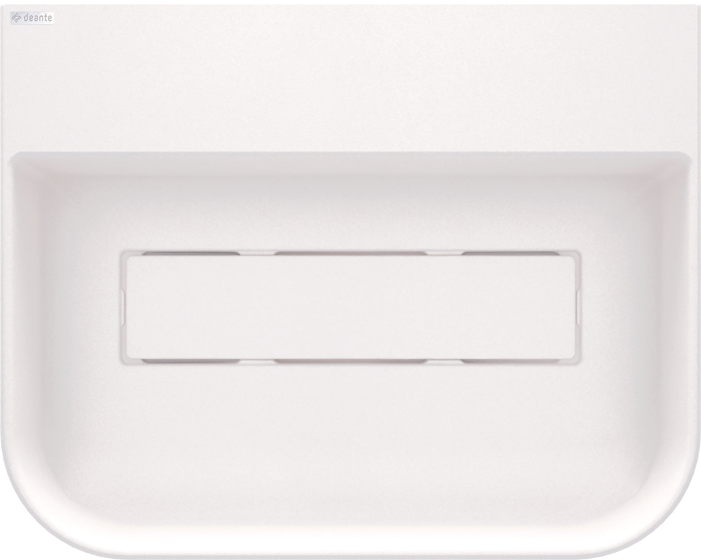 Deante ARNIKA Aufsatzwaschtisch mit Abflussabdeckung 50,5 x 40,5 cm Alabaster