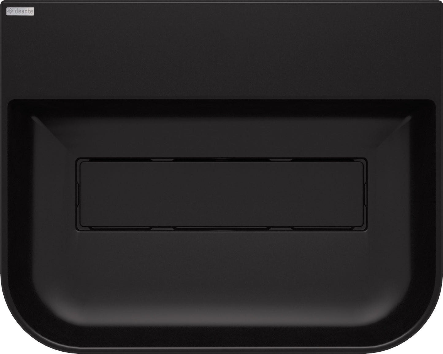 Deante ARNIKA Aufsatzwaschtisch mit Abflussabdeckung 50,5 x 40,5 cm Schwarz
