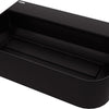 Deante ARNIKA Aufsatzwaschtisch mit Abflussabdeckung 60,5 x 40,5 cm Schwarz