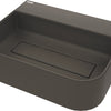 Deante ARNIKA Aufsatzwaschtisch mit Abflussabdeckung 50,5 x 40,5 cm Anthrazit Metallic
