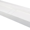 Deante BLUR Aufsatz-Doppelwaschtisch mit Abflussabdeckung 100 x 40 cm Alabaster