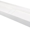 Deante BLUR Aufsatz-Doppelwaschtisch mit Abflussabdeckung 120 x 40 cm Alabaster