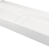 Deante BLUR Aufsatz-Doppelwaschtisch mit Abflussabdeckung 80 x 40 cm Alabaster
