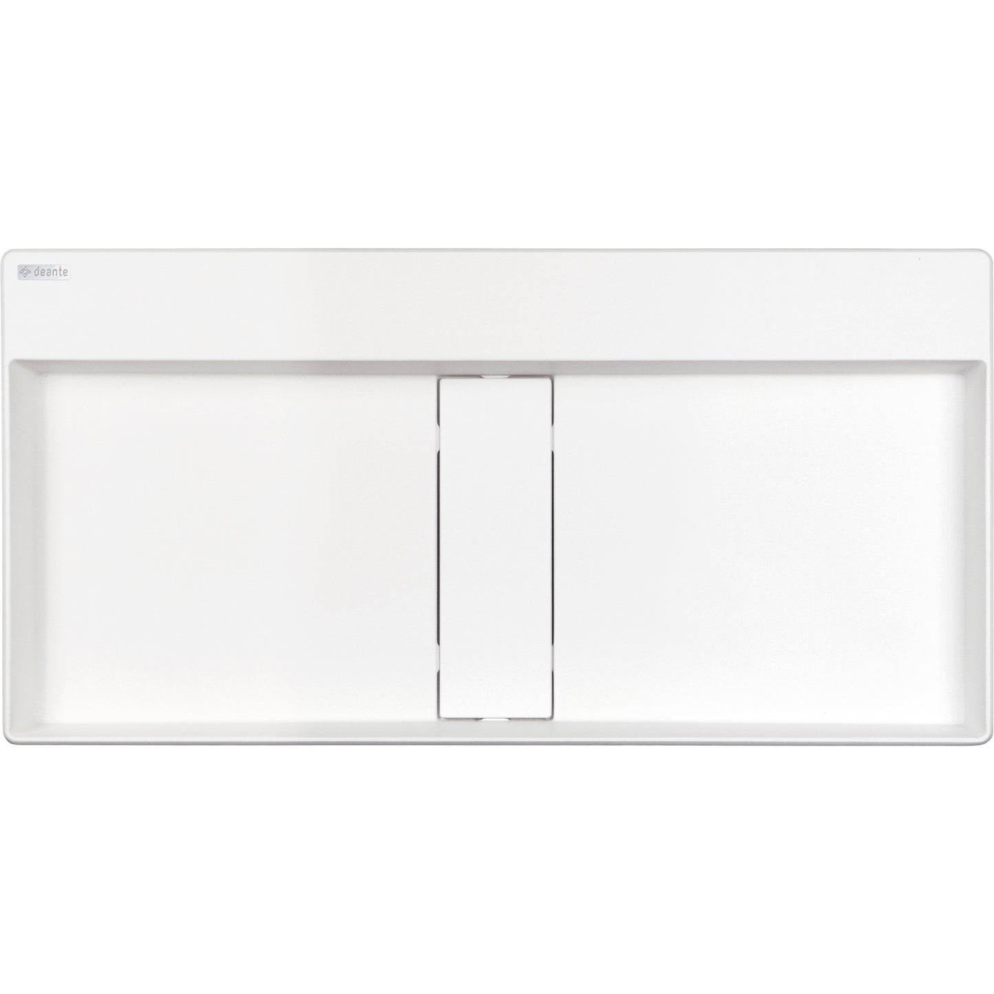 Deante BLUR Aufsatz-Doppelwaschtisch mit Abflussabdeckung 80 x 40 cm Alabaster