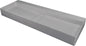Deante BLUR Aufsatz-Doppelwaschtisch mit Abflussabdeckung 100 x 40 cm Grau Metallic