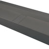 Deante BLUR Aufsatz-Doppelwaschtisch mit Abflussabdeckung 100 x 40 cm Anthrazit Metallic