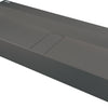 Deante BLUR Aufsatz-Doppelwaschtisch mit Abflussabdeckung 80 x 40 cm Anthrazit Metallic