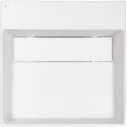 Deante CORREO Aufsatzwaschbecken mit Abflussabdeckung 40 x 40 cm Alabaster
