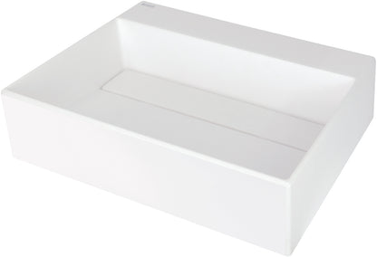 Deante CORREO Aufsatzwaschbecken mit Abflussabdeckung 50 x 40 cm Alabaster