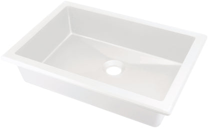 Deante CORREO Einbau- & Unterbauwaschbecken Granit 35 x 50 cm Alabaster