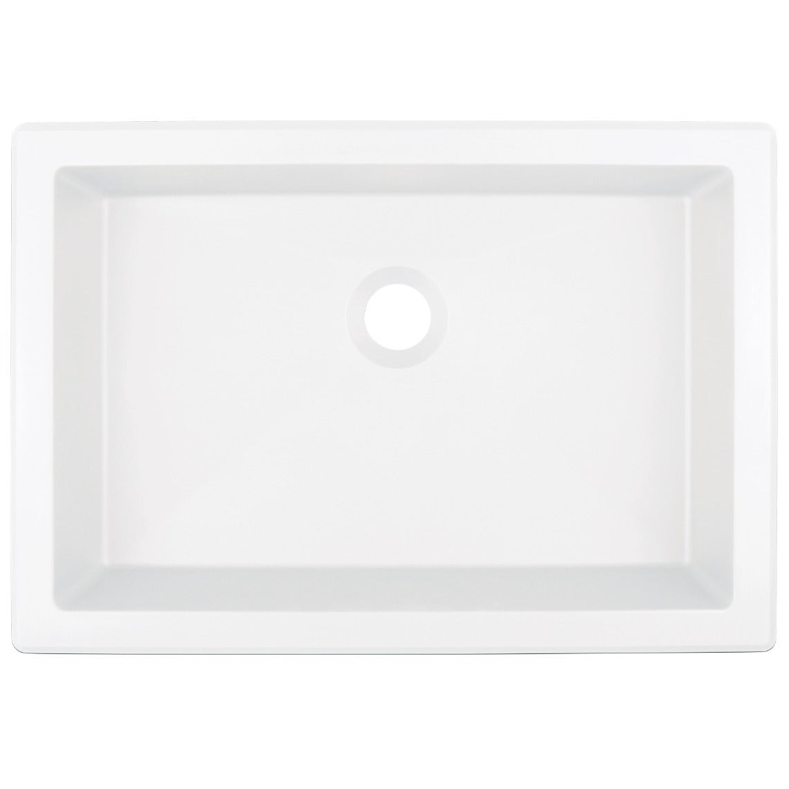 Deante CORREO Einbau- & Unterbauwaschbecken Granit 35 x 50 cm Alabaster