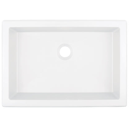 Deante CORREO Einbau- & Unterbauwaschbecken Granit 35 x 50 cm Alabaster