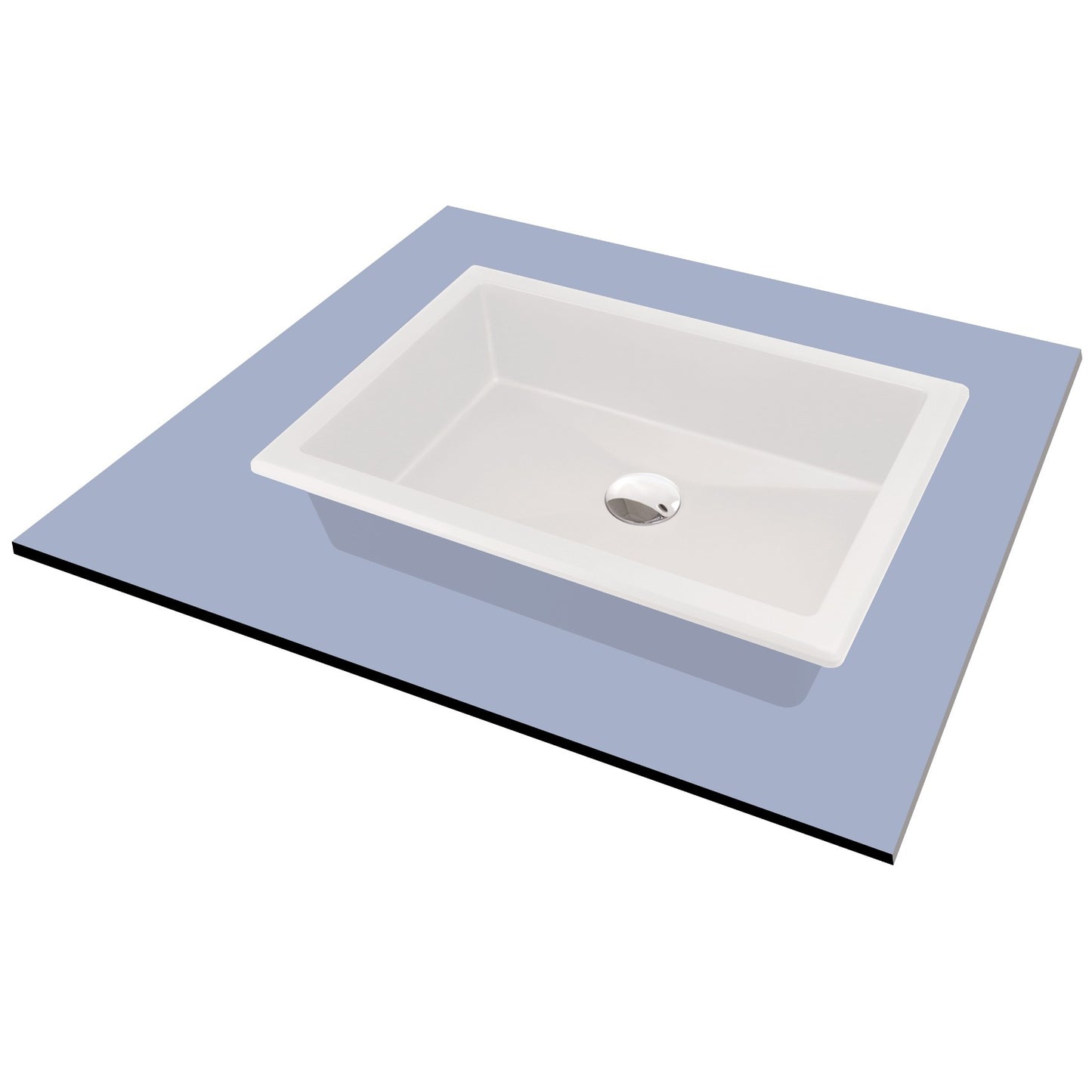 Deante CORREO Einbau- & Unterbauwaschbecken Granit 35 x 50 cm Alabaster