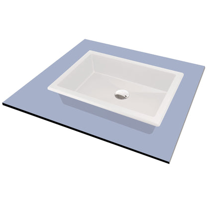 Deante CORREO Einbau- & Unterbauwaschbecken Granit 35 x 50 cm Alabaster