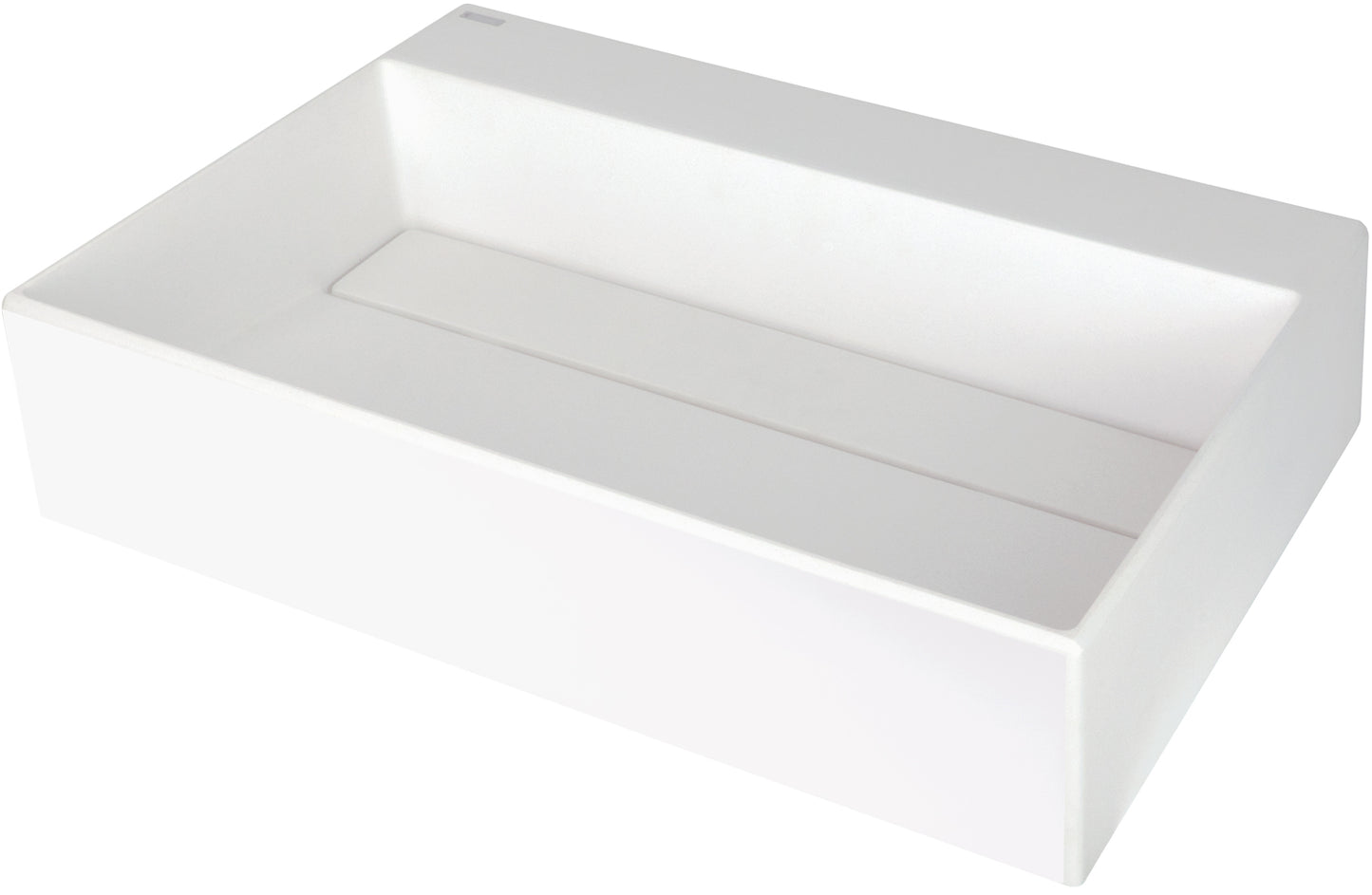 Deante CORREO Aufsatzwaschbecken mit Abflussabdeckung 60 x 40 cm Alabaster