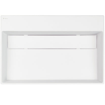 Deante CORREO Aufsatzwaschbecken mit Abflussabdeckung 60 x 40 cm Alabaster