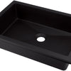 Deante CORREO Einbau- & Unterbauwaschbecken Granit 35 x 50 cm Schwarz