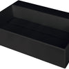 Deante CORREO Aufsatzwaschbecken mit Abflussabdeckung 60 x 40 cm Schwarz
