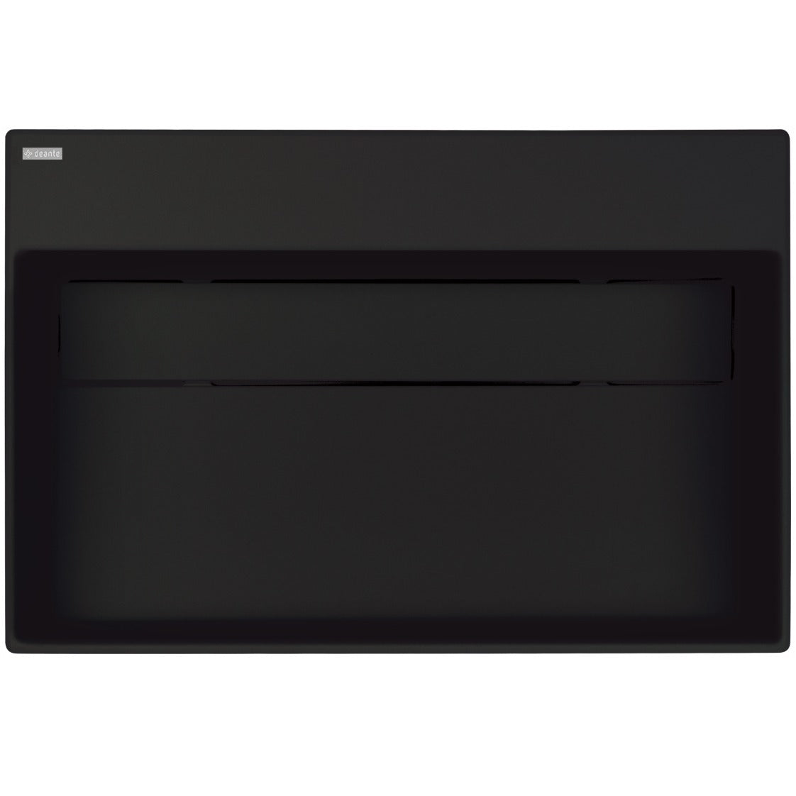Deante CORREO Aufsatzwaschbecken mit Abflussabdeckung 60 x 40 cm Schwarz
