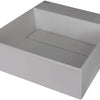 Deante CORREO Aufsatzwaschbecken mit Abflussabdeckung 40 x 40 cm Grau Metallic