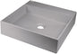 Deante CORREO Granit-Aufsatzwaschtisch mit Armaturenbank 40 x 40 cm Grau Metallic