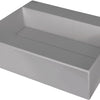 Deante CORREO Aufsatzwaschbecken mit Abflussabdeckung 50 x 40 cm Grau Metallic