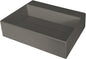 Deante CORREO Aufsatzwaschbecken mit Abflussabdeckung 50 x 40 cm Anthrazit Metallic