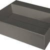 Deante CORREO Aufsatzwaschbecken mit Abflussabdeckung 50 x 40 cm Anthrazit Metallic