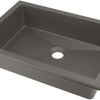 Deante CORREO Einbau- & Unterbauwaschbecken Granit 35 x 50 cm Anthrazit Metallic